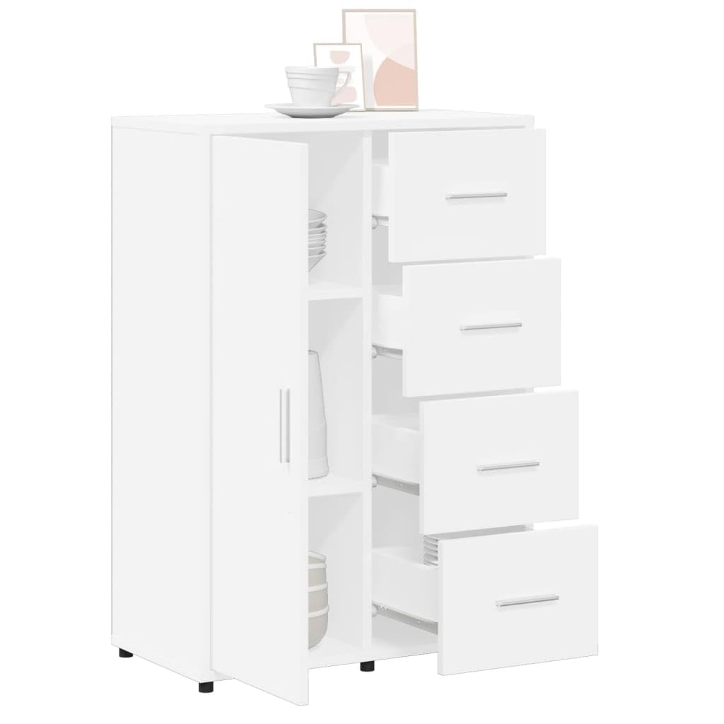 Credenza bianca, 60 x 31 x 84 cm, in legno