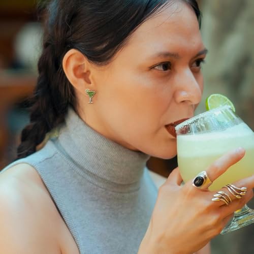 Madison Tyler 3 Pairs Cinco De Mayo Earrings for Women | Mexican Fiesta Earrings | Margarita Tequila Chili Pepper Sombrero Pinata Maracas Taco & Guacamole Cocktails Earrings Set3