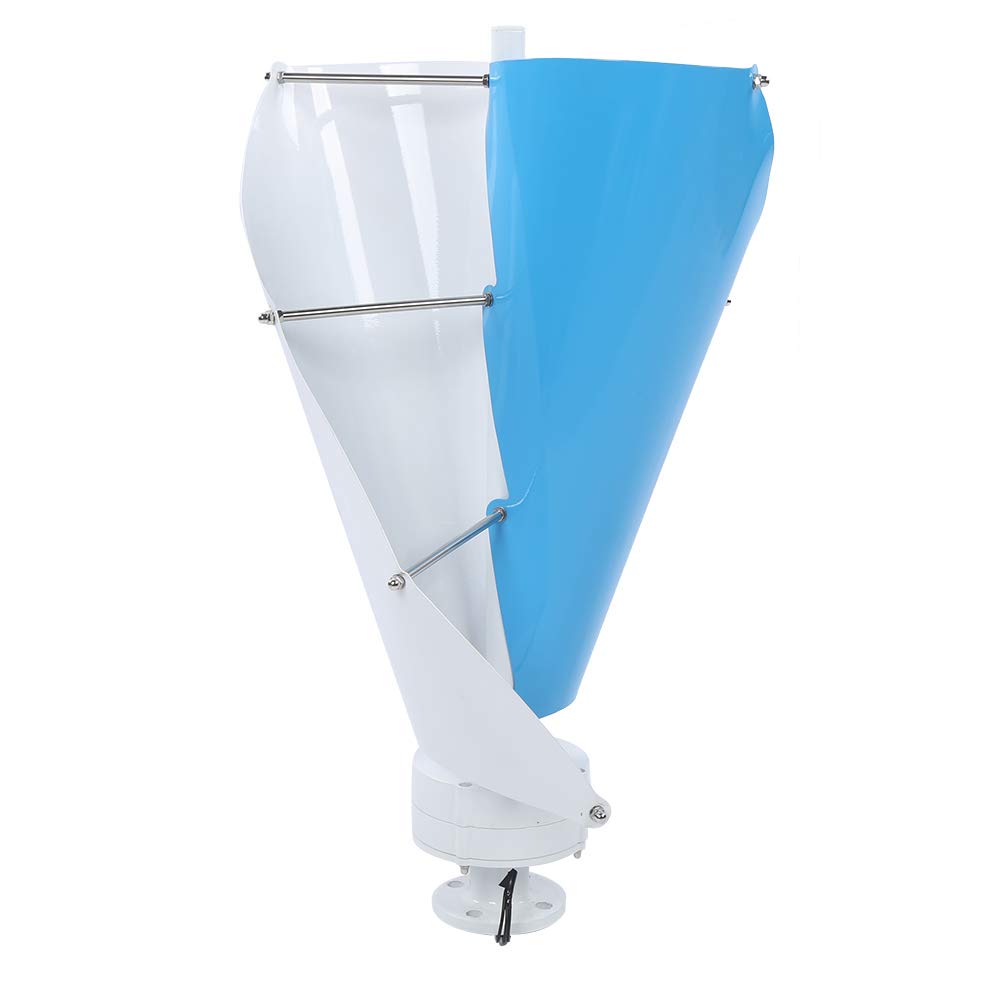 Marhynchus Equipo de Media Tensión Generador Eólico de Aleación de Aluminio Generador de Eje Vertical de 200 W 24 V Arranque de 1,5 M S Diseño de 2 Palas para Uso de Energía en Exteriores en Granjas