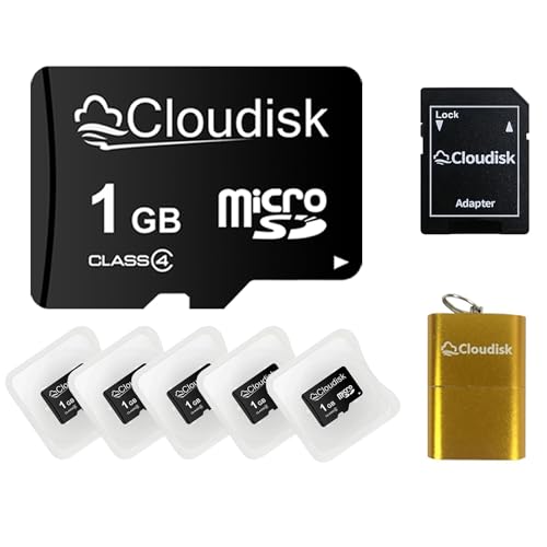 Tarjeta micro SD 1 GB para bordadoras y maquinaria antigua pack de 5 unidades