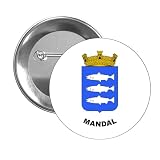 BROCHE. BOUCLIER MANDAL AGDER NORVÈGE