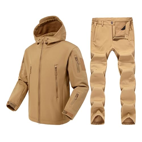 Zanisouta Traje táctico de camuflaje militar para hombre, traje de combate del ejército, pantalones para pesca al aire libre, senderismo, camping, pantalones softshell para ropa de caza, chaqueta