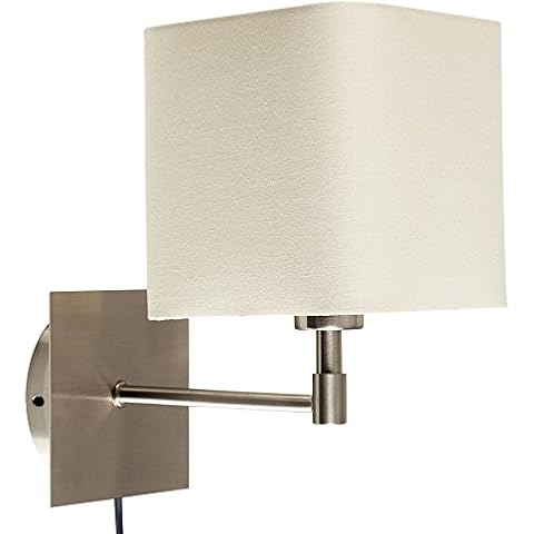MiniSun Modern Cream Polycotton Wall Light Cover