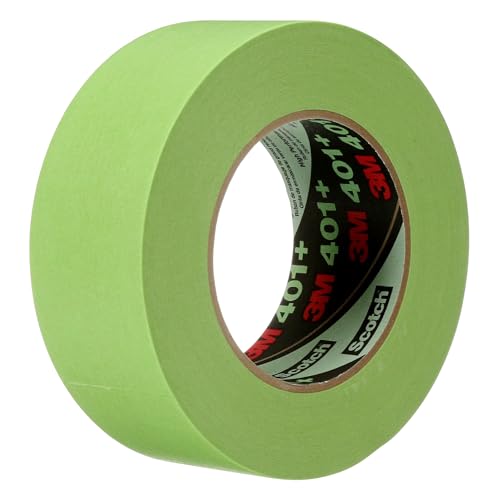 Image of 3M 401+ High Performance Masking Tape, 2 Inches x 60 Yards, Green