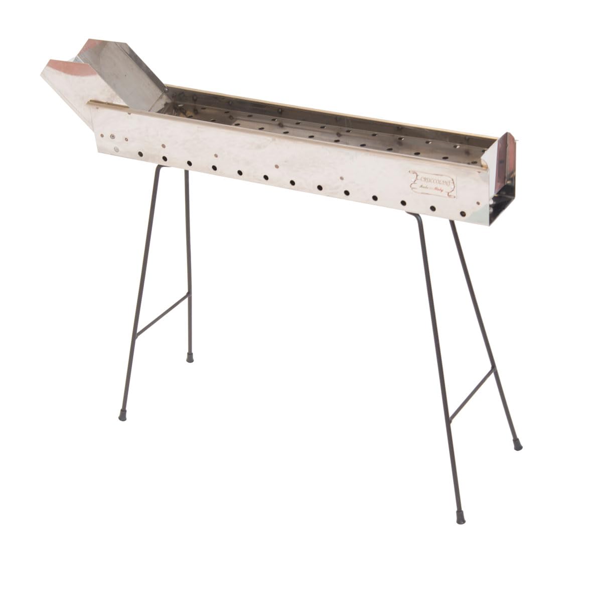 CRUCCOLINI ba175 Barbecue arrosticini à Charbon, Argent, 73 x 24 x 65 cm
