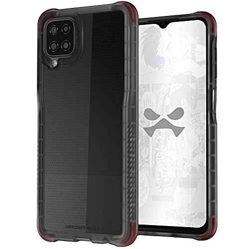 Image of Ghostek COVERT Samsung A12 Case with Clear Slim Fit Design and Anti-Slip Grip Bumper Premium Shockproof Protection Thin Protective Phone Covers Designed for 2021 Samsung Galaxy A 12 (6.5 Inch) (Smoke)