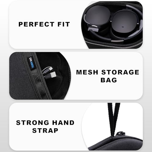 Image of Hard Case for Skullcandy Bluetooth Headphones, Black(Case Only) | for Skullcandy Crusher ANC 2 /Crusher Evo /Crusher 1080 /Crusher 720 /Crusher /Crusher 540 /Hesh ANC /Hesh Evo /Hesh 540 Headphones