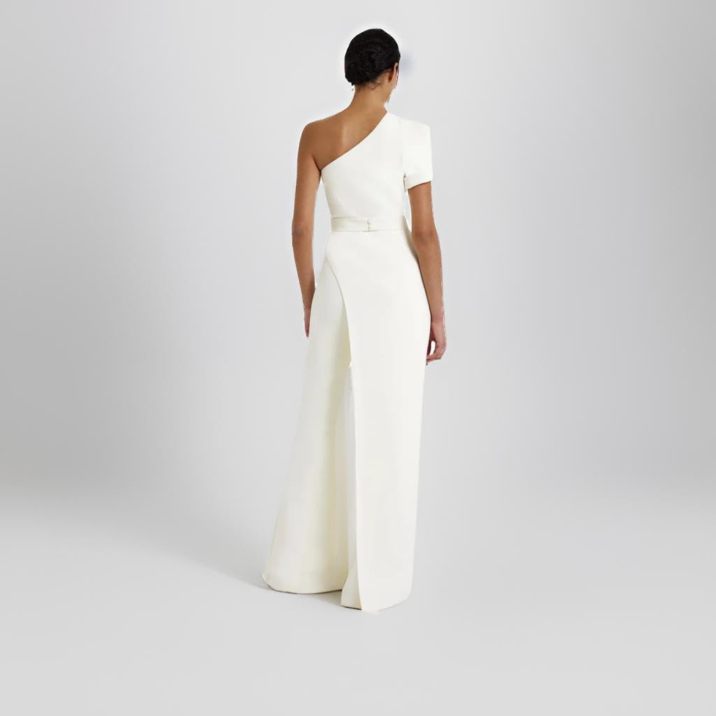 Jumpsuits Elegant One Shoulder Floor Length Sleeveless Classic Formal Evening Dress Prom Party Dress MAG007 - Image 4