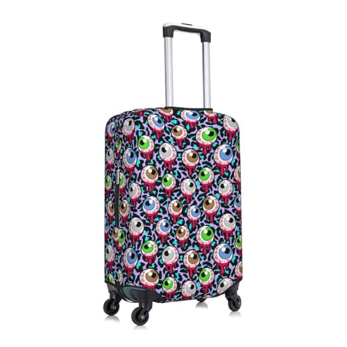 Space Pattern Eye Luggage Cover Protector Anti-Scratch Washable Fits 18-32 Inch Luggage-X-Large3