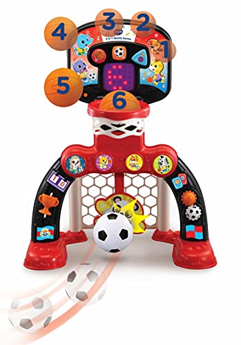 Image of VTech 3-in-1 Sports Centre, Interactive Baby Toy with Colours and Sounds, Educational Games for Children, Learning Toy with Role Play, Suitable for Baby Boys and Girls 12-36