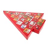 TIDTALEO ホリデーテーブルトップカレンダー 空の格 カレンダー ホリデーパーティー向け特別 毎日楽しむクリスマスカウントダウン装飾