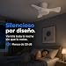 Imagen de Ventilador de Techo Pequeño con Luz LED Integrada 18W