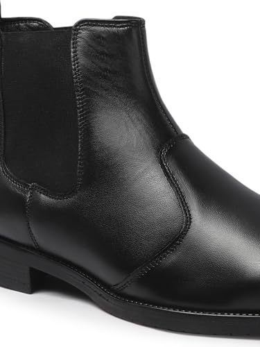 Image of Carlton London Men's Slip-On, Round Toe Chelsea Boot