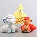 JMHomeDecor Peluche De Juguete 3 Piezas/Set 18-25Cm Anime Alola Vulpix Ninetales Nine Tail Fox Peluche De Juguete Peluche De Dibujos Animados Pikachu Eevee Series Muñecas Regalo para Niños