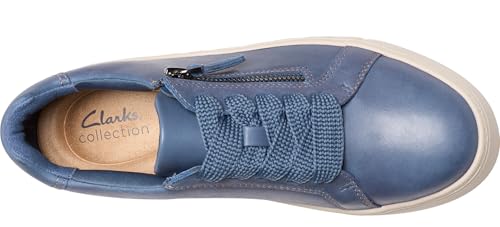 Clarks Clarks Women’s Mykah Joy Platform Fashion Sneaker, Denim Blue, 9