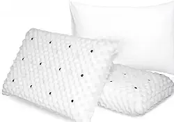 Conjunto de travesseiro magnético antirronco, alívio da dor, massageador anatômico ortopédico (1)