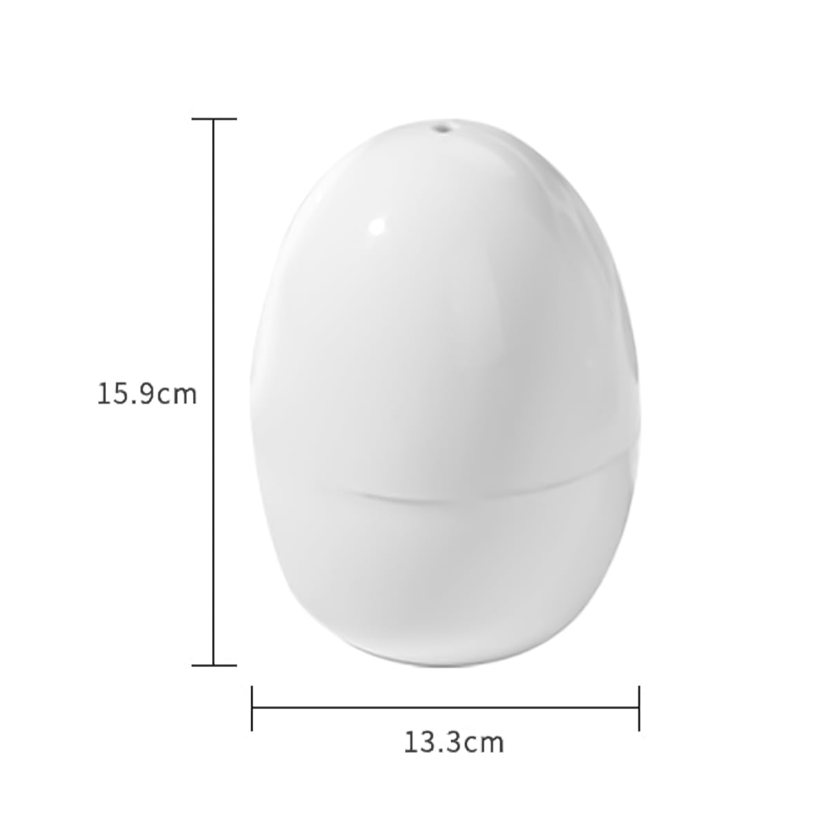 El escalfador de huevos para microondas cocina 4 huevos Hervidor y cocedor de huevos apto para lavavajillas, con placa calefactora de aluminio. compacto