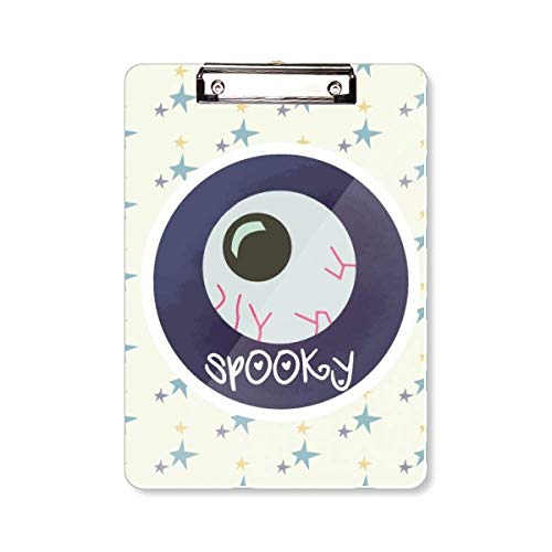 Porte-bloc rond réaliste Halloween A4 idéal pour vos animations de table de fête d'épouvante