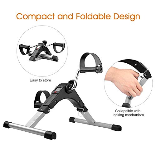 Pedal Exercisers Mini para brazos y piernas con monitor LCD miniatura 2