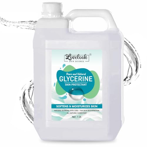 Image of 100% Pure Glycerin 1 Litre | Skin Moisturizer for Face, Hands & Body | Hydrating Liquid for Dry Skin & Hair Care | Multipurpose Beauty Care