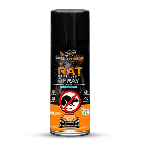 GRAND PITSTOP Rat Repellent Spray for Cars 200 ml | Non-Toxic Rodent Repeller for Car Engine Bay & Interior | Long-Lasting Protection | Easy Spray Application
