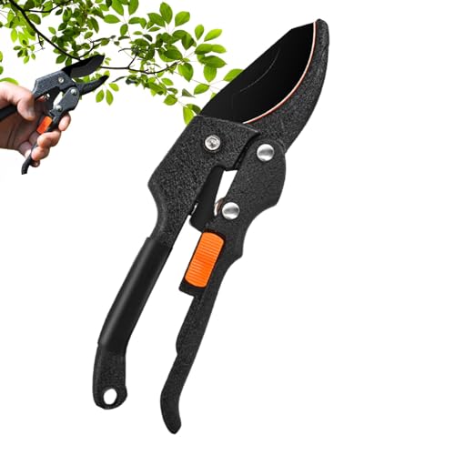 TocaFeank Tijeras de podar con trinquete, podadoras de jardín,Podadoras de ramas Tijeras de jardín con trinquete - Herramientas manuales, cortaúñas de jardinería con hebilla, profesionales para ramas