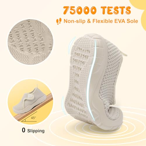 JOINFREE Toddler Barefoot Breathable Kids Sneakers - Lightweight Walking Shoes, Slip On Tennie Shoes Protect Toes for School4