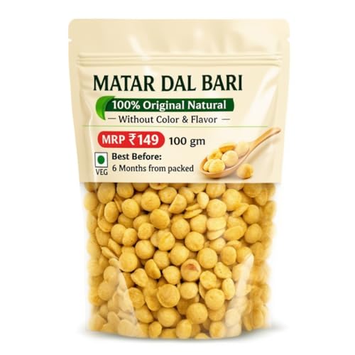 Image of 100% Original Matar Dal bari,No color,No Fragrance mix,Matar dal bari,100gms pack of 1