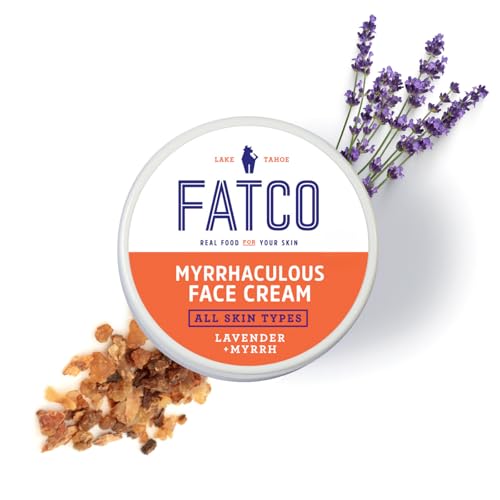 FATCO Myrrhaculous Anti Aging Face Cream and Moisturizer Cream with Tallow and Myrrh - Lavender + Myrrh (1 oz)