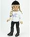 Sophia's 4 Piece Horseback Riding Outfit with Riding Boots Set for 18'' Dolls, Black