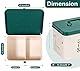 webake Saatgutaufbewahrungsbox mit Deckel Saatgut Aufbewahrungsbox Samen Dose Garten Samen Behälter mit Trennwänden, 22,5 x 17 x 15,5 cm