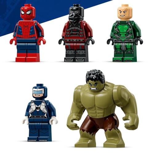Image of LEGO ǀ Marvel Spider-Man vs. Hulk Epic Clash - Super Hero Building Toy with 6 Characters - 76350