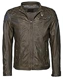 Anlass: Party/Abendmode MUSTANG Herren Lederjacke Cooper Khaki M
