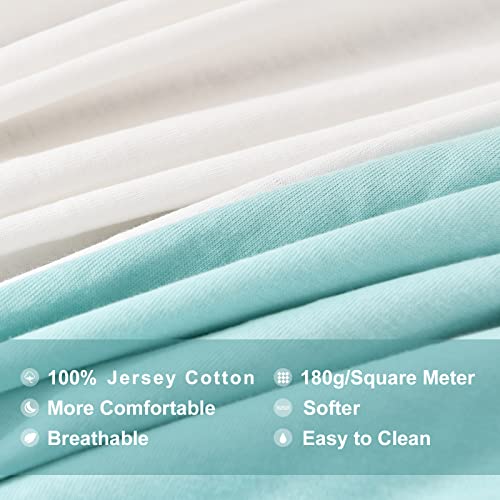 Meila Bassinet Sheets Compatible With Mika Micky Bedside Sleeper, Mini Crib Sheets For Boy Girl, 100% Jersey Cotton Bassinet Matress Sheet, Ultra Soft, Pack Of 2（33"×20"） #TOP4