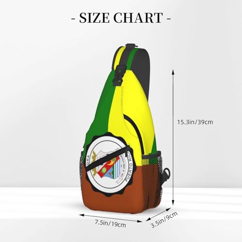 Bandera De Cidra, Puerto Rico Crossbody Bags For Women Men Chest Backpack Gym Shoulder Bag Travel Outdoor Sports Casual Crossbody Bags3
