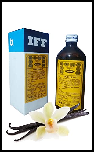 Image of Nithi Foods, IFF, Vanilla Flavour No. 1 - 500ml (commonly Used in Baking, Beverages, Confectionery, ice Cream, Desserts, and Savory Dishes)
