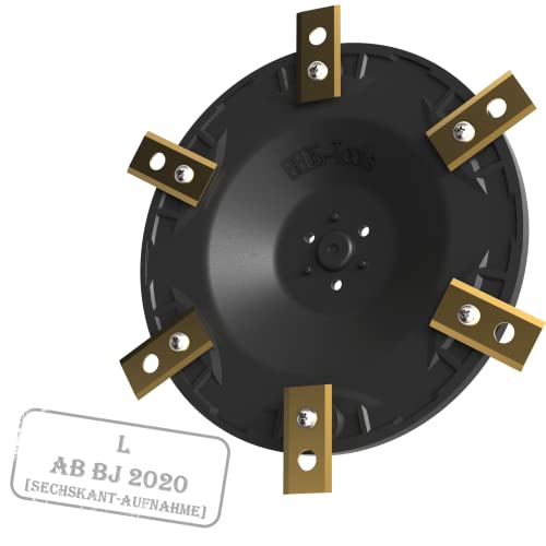 BEOS® PREMIUM Robotgräsklippare Tuning Blade Disc för 6x blad - Glasfiberförstärkt bladskiva - För Worx Landroid L (från 2020)