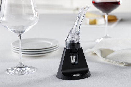 Trudeau Aroma Aerating Pourer With Stand Red Wine Bottle Aerator Spout, #TOP1