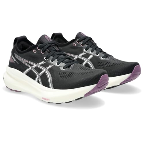 ASICS Women's Gel-Kayano 31 Running Shoes, 6, Black/Pure Silver2