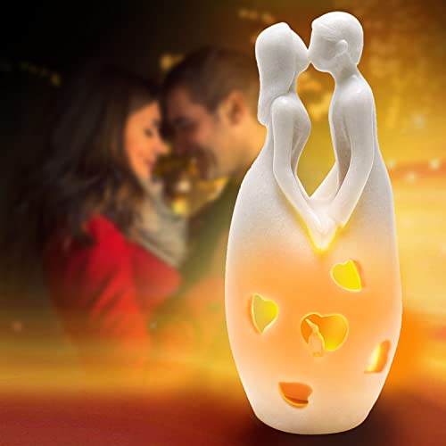 Valentines Day Gifts For Her/Couple - Love Candle Holder Statue, Unique Couples Marriage Gift, Bridal Shower Engagement Gift For Women Wife Bride Husband, Romantic Gifts For Her Candle Holder #TOP6