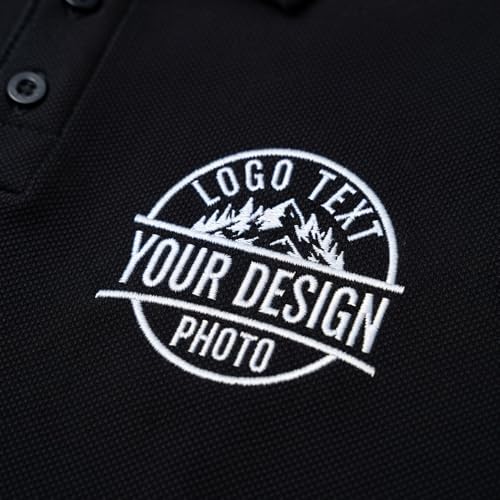 Custom Polo Shirts for Men Women, Personalized Business Golf Shirt Customized Breathable Casual Shirts for Company miniatura 4