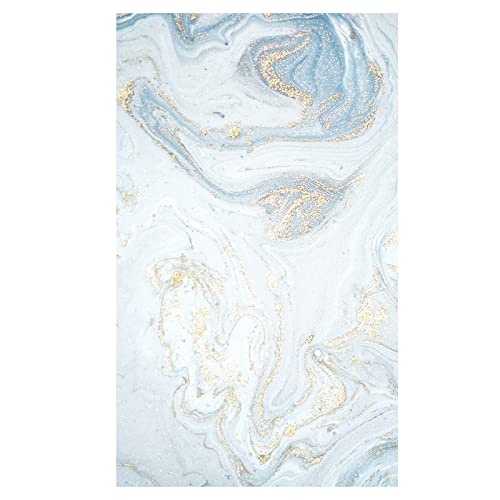 3D Removable Opaque Stained Glass Window Film,Anti Uv Glass Window Film,For Office,Bathroom,Bedroom,Living Room,Dining Room,Hotels,Classroom(23.6X78.7) Inchlight Blue #TOP8