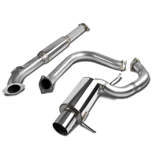 Image of DNA Motoring CBE-ME00V6 CBEME00V6 Stainless Steel Catback Exhaust System