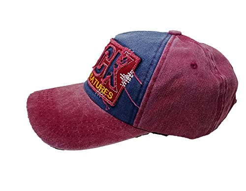 Image of Adjustable Soft Cotton Denim Cap for Men Women Baseball Vintage Washed Distressed Hats Adjustable Stylish Cap Regular Fitted