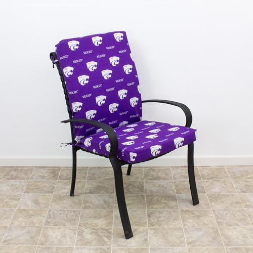 Image of College Covers Everything Comfy Kansas State Wildcats 2 Piece Chair Cushion