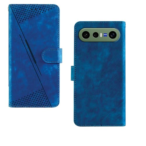 Image of amazon basics Vivo X300FE 5G Flip Cover | Card Pockets Wallet & Stand | Flip Cover for Vivo X300FE 5G (Executive Blue)
