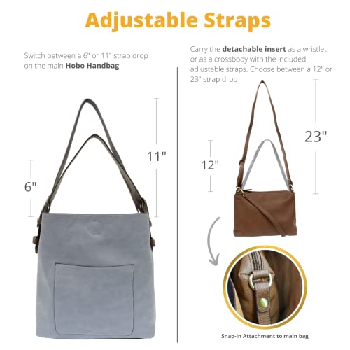Image of Joy Susan Womens Faux Leather: Hobo 2-in-1 Handbag