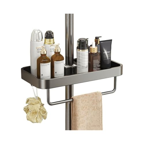 Étagère de douche suspendue réglable en aluminium anti-rouille - 2