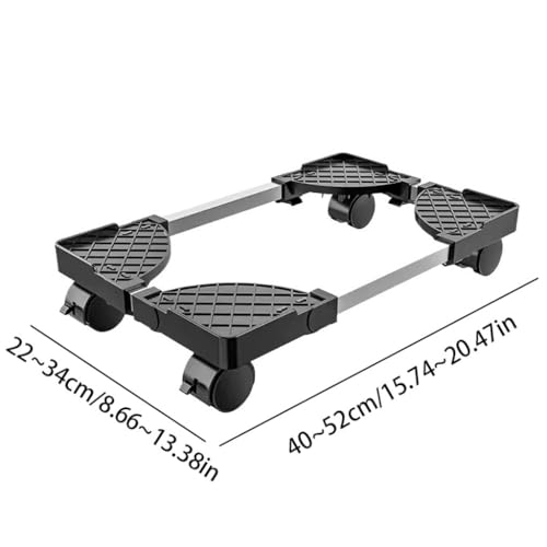 Soporte para CPU ajustable con ruedas para base de chasis de computadora - negro talla única miniatura 2