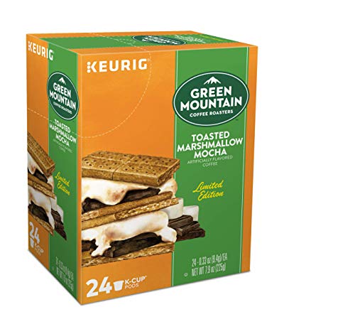 Image of Green Mountain Coffee Roasters Toasted Marshmallow Mocha, Single-Serve Keurig K-Cup Pods, Flavored Light Roast Coffee, 24 Count